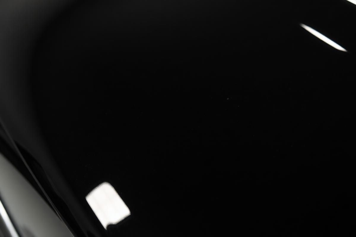 Black paint panel after detailing